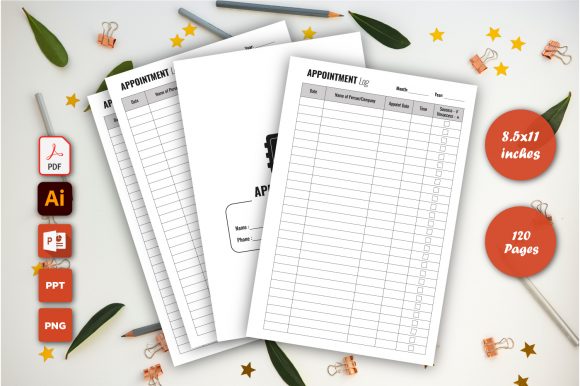 Appointment Log Book KDP Interior: A Practical Design Solution for Print and Digital Success