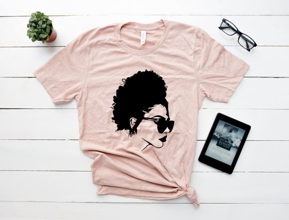 Black Girl Glasses AFRO Clipart for Creative Projects