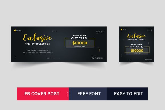 Creative Facebook Cover Post Template for Eye-Catching Social Media Presence