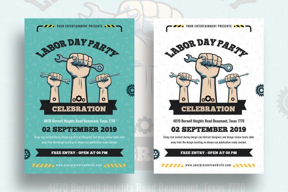 Labor Day Sale Flyer Template for Professional Print Design