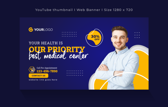 Medical YouTube Thumbnail and Web Banner Design