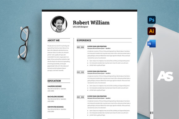 Professional Resume CV Template for a Standout Job Application