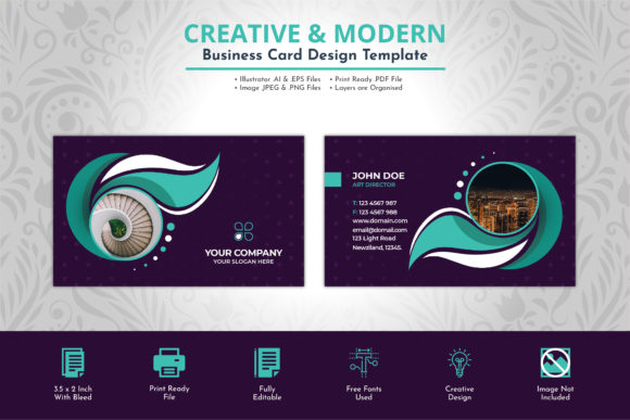 Real Estate Modern Business Card Design: A Professional Tool for Branding and Networking