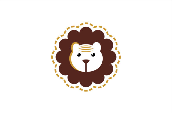 Simple Circle Lion Head Tiger Breed: A Versatile Graphic for Strategic Branding and Creative Use