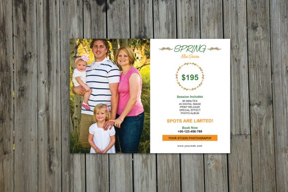 Spring Mini Session Template for Photography Marketing