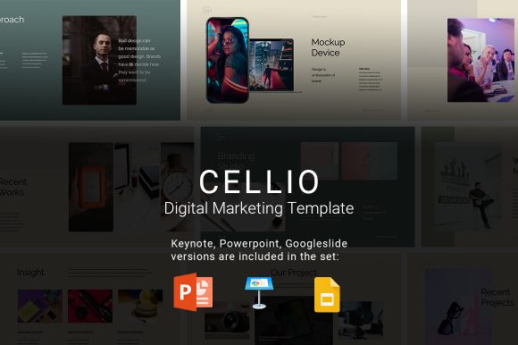 Unlocking Professional Presentation Potential with the Cellio Digital Marketing Template